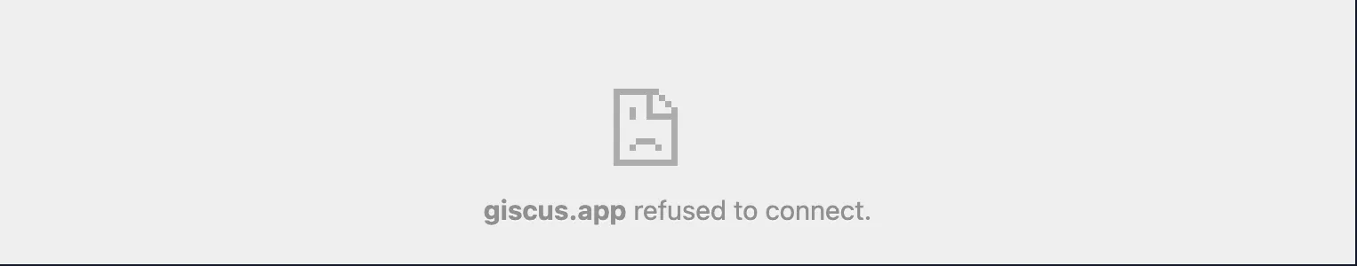 Giscus, still error